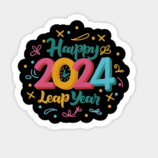 Happy Leap Year 2024 Sticker